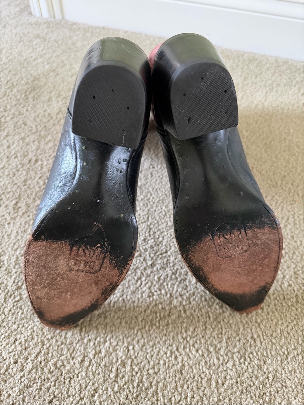 Dan Post Red & Black Cowboy Boots - Picture 3 of 4